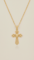 Light Gold Faith-Inspired Pendant Necklace